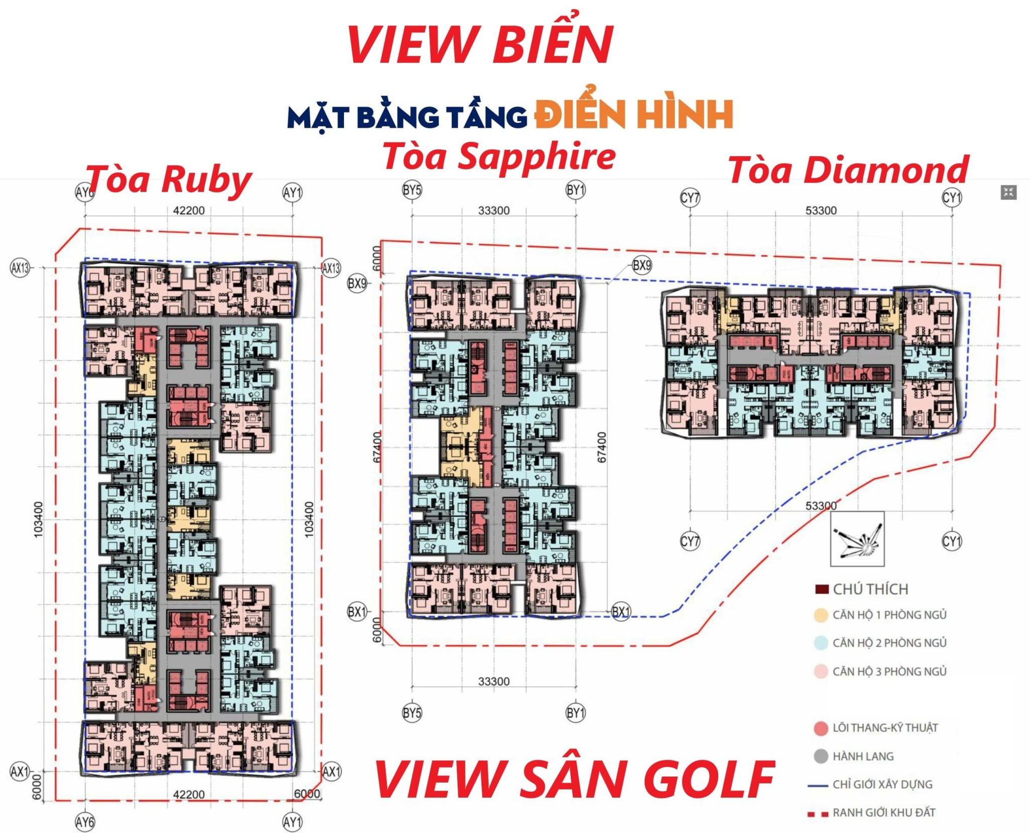 Thiết kế tổng thể Newtown Diamond